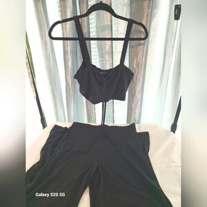 SHEIN Black Two-Piece Set